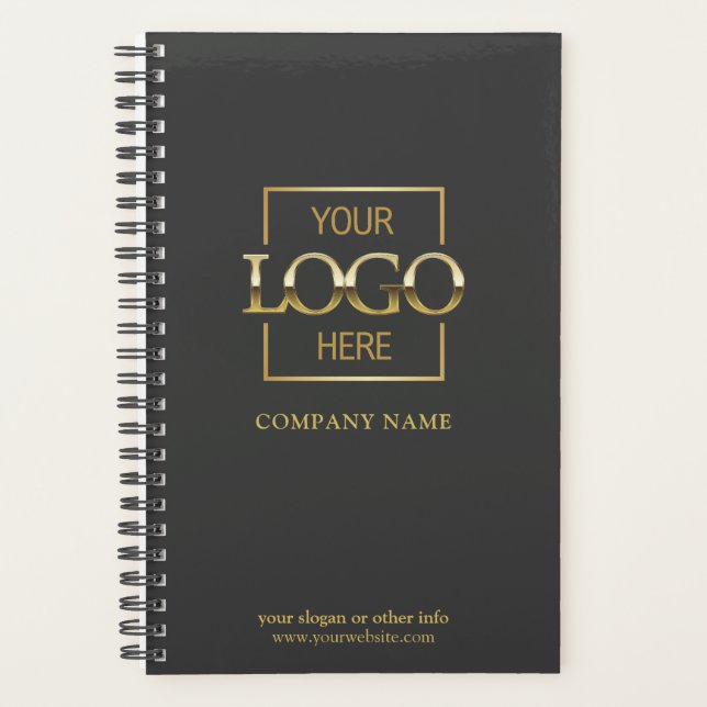 Custom Company Business Logo Promotional Branding Planner (Front)
