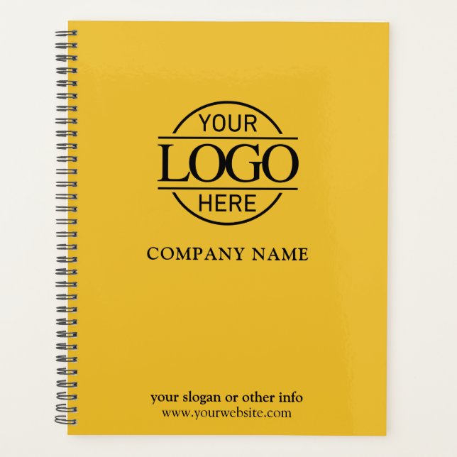 Custom Company Business Logo Promotional Branding Planner (Front)