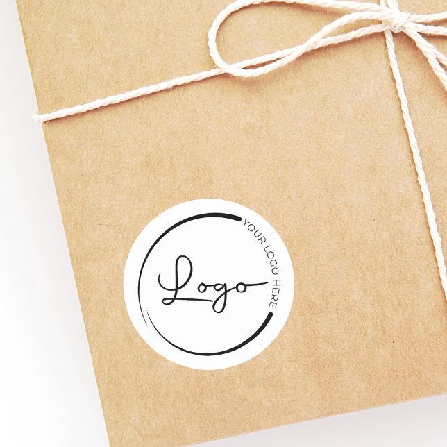 Custom Company Business Logo Promotional Classic Round Sticker (Creator Uploaded)