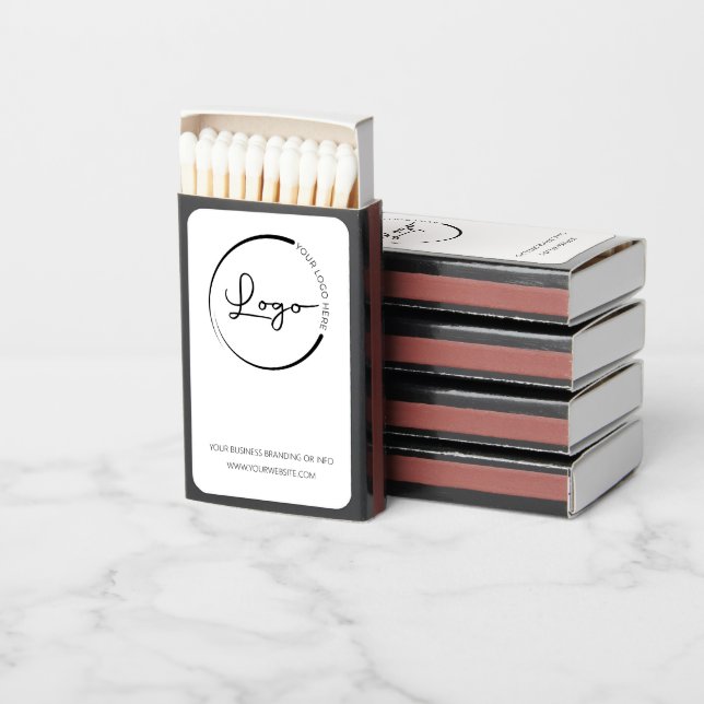 Custom Company Business Logo Promotional Matchboxes (Stacked)