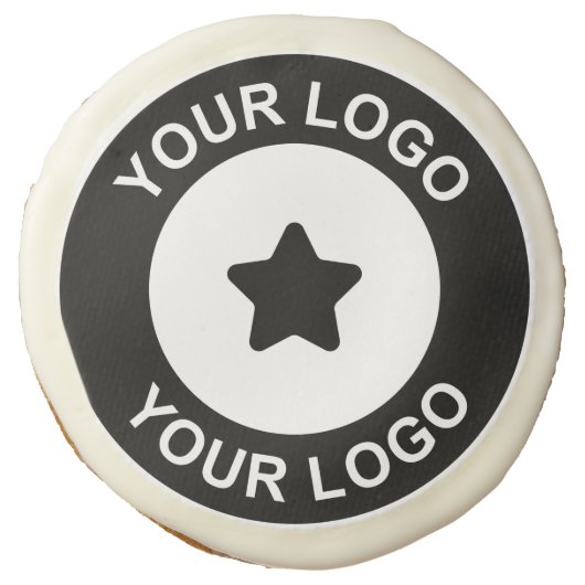 Custom Company Business Logo Promotional Sugar Cookie (Front)