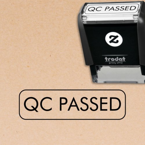 Custom Company Business Logo QC Passed Self-inking Stamp