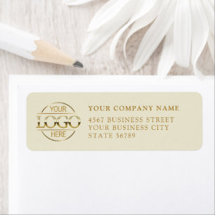 Custom Company Business Logo Return Address Label