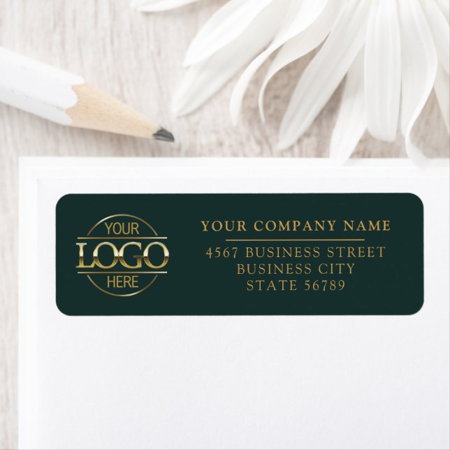 Custom Company Business Logo Return Address Label (Insitu)
