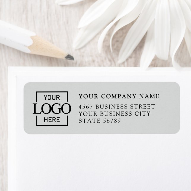 Custom Company Business Logo Return Address Label (Insitu)