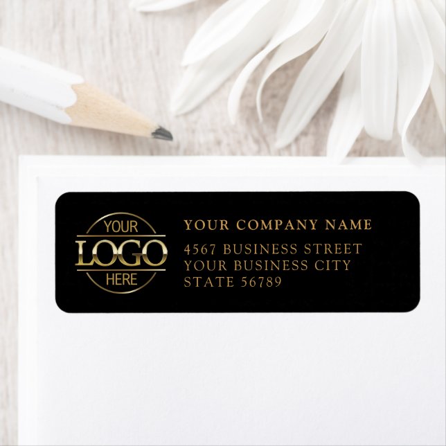 Custom Company Business Logo Return Address Label (Insitu)