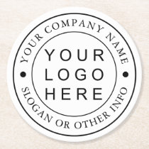 Custom Company Business Logo Round Paper Coaster Custom Company Business Logo Round Paper Coaster