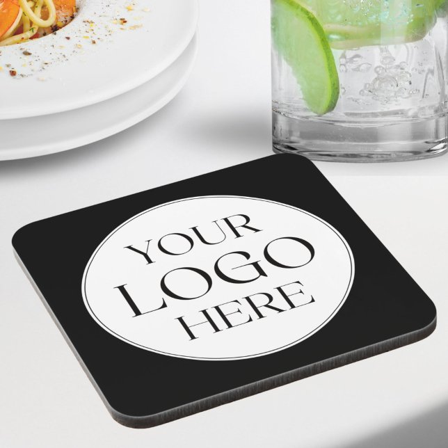 Custom Company Business Logo Simple Beverage Coaster (Creator Uploaded)