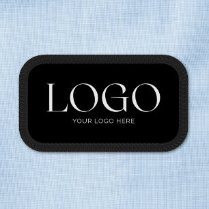 Custom Company Business Logo Simple Black Patch
