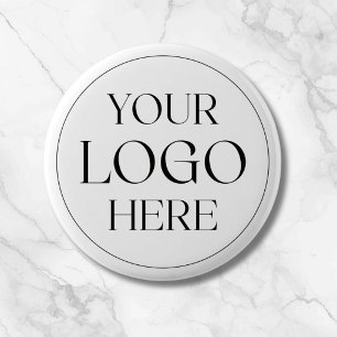 Custom Company Business Logo Simple Button