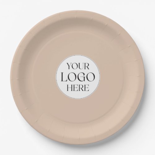 Custom Company Business Logo Simple Paper Plates
