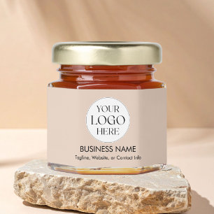 Custom Company Business Logo Simple Promotional Honey Jar Favors