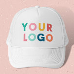 Custom Company Business Logo Trucker Hat<br><div class="desc">Are you looking for branded trucker hats for your business event? Or for your employees? Check out this Custom Company Business Logo Trucker Hat. You can easy customize it with your logo and your done. No minimum orders! Happy branding!</div>