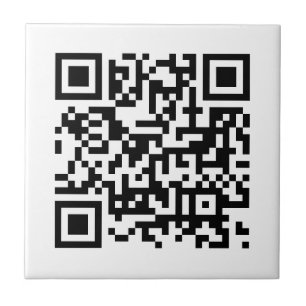 Custom Company Business QR Code Template Small Ceramic Tile