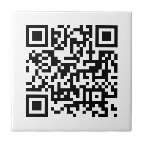 Custom Company Business QR Code Template Small Ceramic Tile