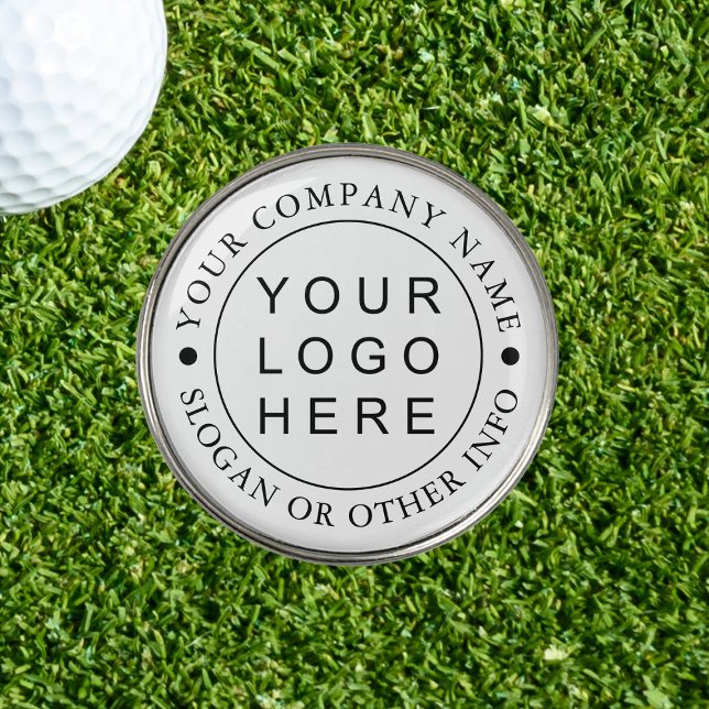 Custom Company Business Round Logo  Golf Ball Marker (Creator Uploaded)