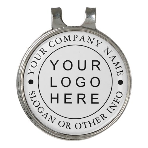 Custom Company Business Round Logo Golf Hat Clip