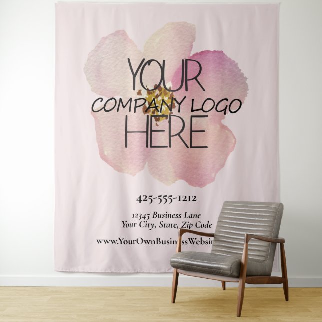 Custom Company Business Trade Show Logo Backdrop (In Situ)
