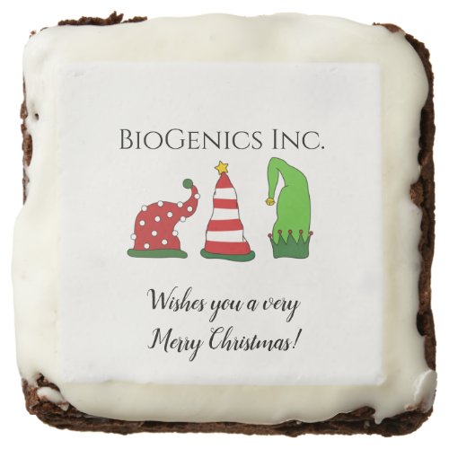 Custom Company Christmas Client Employee Gift Brownie