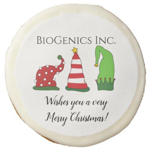 Custom Company Christmas Client Employee Gift Sugar Cookie