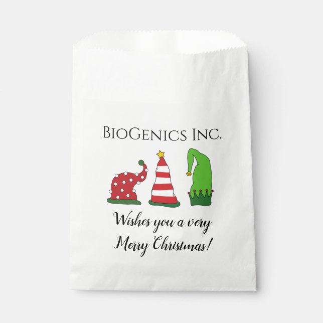 Custom Company Christmas Favor Bag (Front)