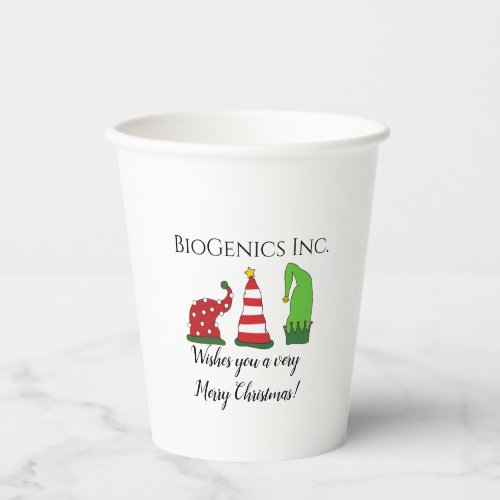 Custom Company Christmas Party Paper Cups