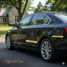 Custom Company Details Car Magnet Branding Display
