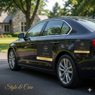 Custom Company Details Car Magnet Branding Display
