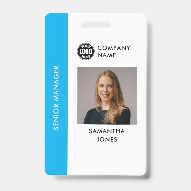 Custom Company Employee ID Photo Badge ID Badge (Front)