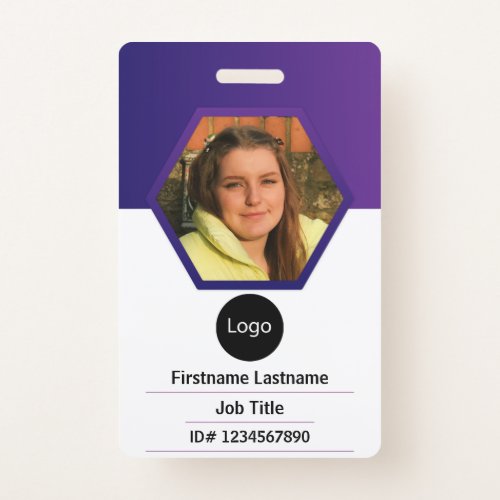 custom company employee id Photo Logo Bar Code Badge