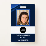 custom company employee id, Photo Logo Bar Code Badge<br><div class="desc">Personalized your Photo ID cards with your custom Logo,  Bar code and Additional information,  You can easily change,  remove,  or add text fields and your image,  to fit your business needs.
*** you can contact me for assistance.***</div>
