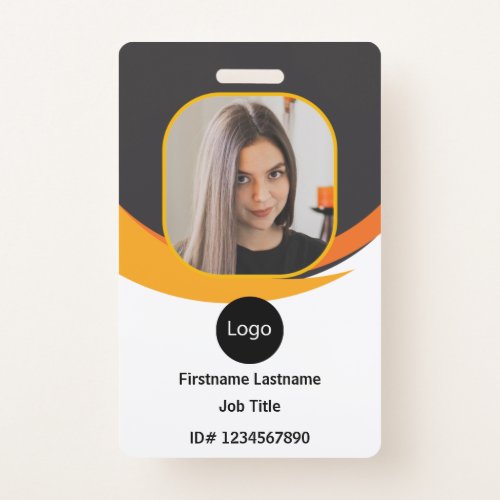 custom company employee id Photo Logo Bar Code Badge