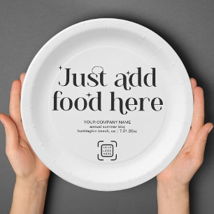 Custom Company Event Party Business Logo Funny Paper Plates