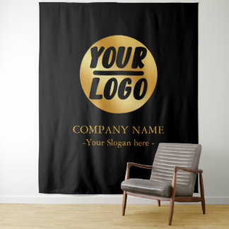 Custom Company golden Logo Backdrop For Events