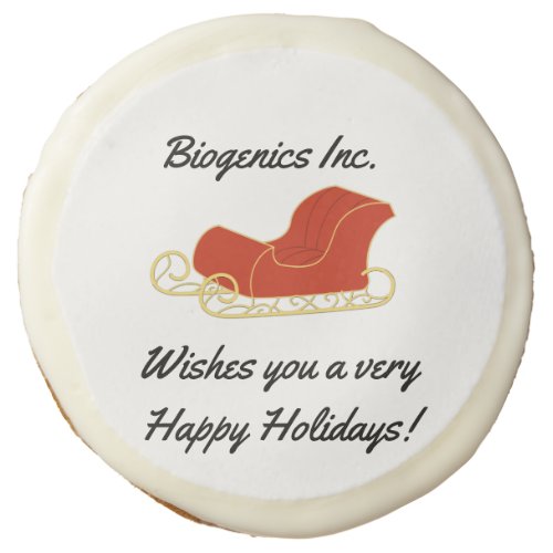 Custom Company Holiday ClientEmployee Gift Sugar Cookie