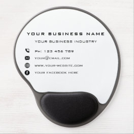 Custom Company Info Your Business Gel Mouse Pad