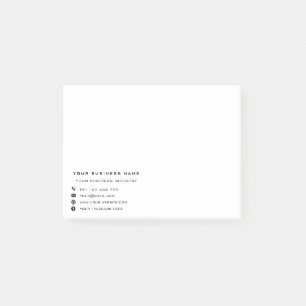 Custom Company Info Your Business Sticky Notes