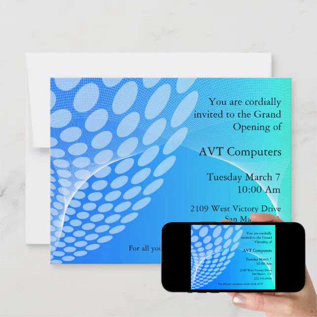 Custom Company Invitation Zazzle