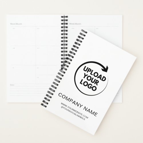 Custom Company Logo | 5.5″ x 8.5″ Hard Cover, Planner