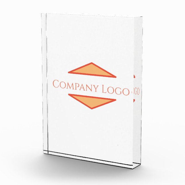 Custom Company Logo  Acrylic Award (Right)