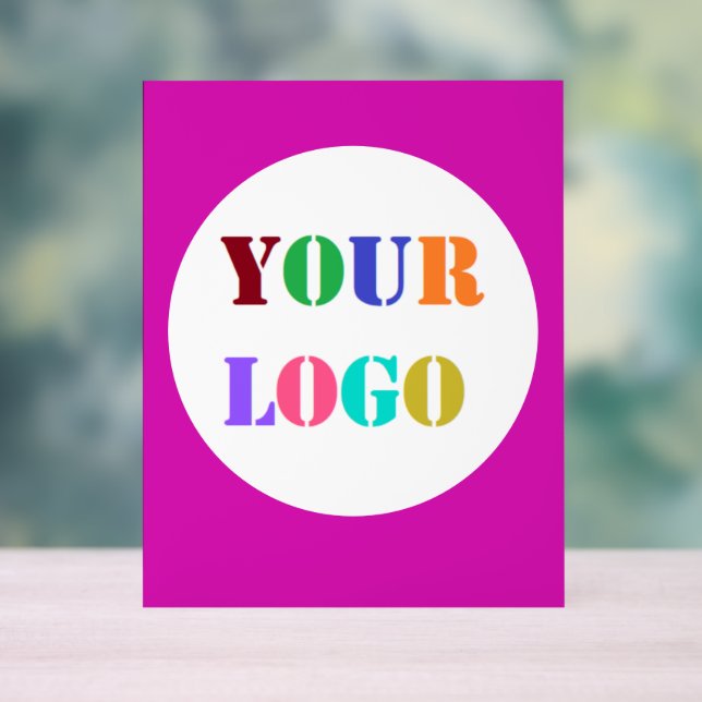 Custom Company Logo Acrylic Sign Your Color (Neutral)