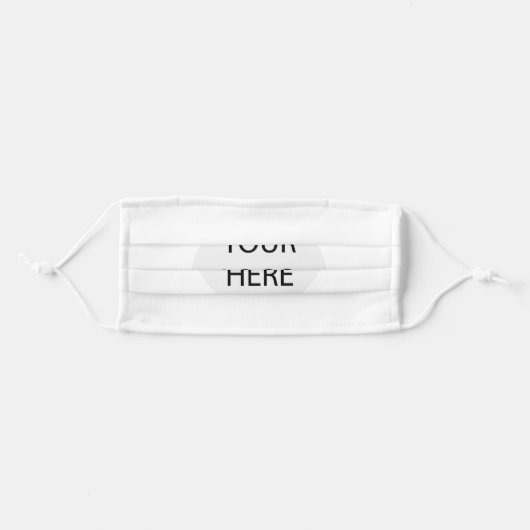 Custom Company Logo Adult Cloth Face Mask (Front, Folded)