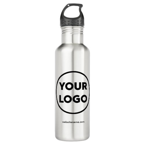 Custom Company Logo and Business Website or Slogan Stainless Steel Water Bottle