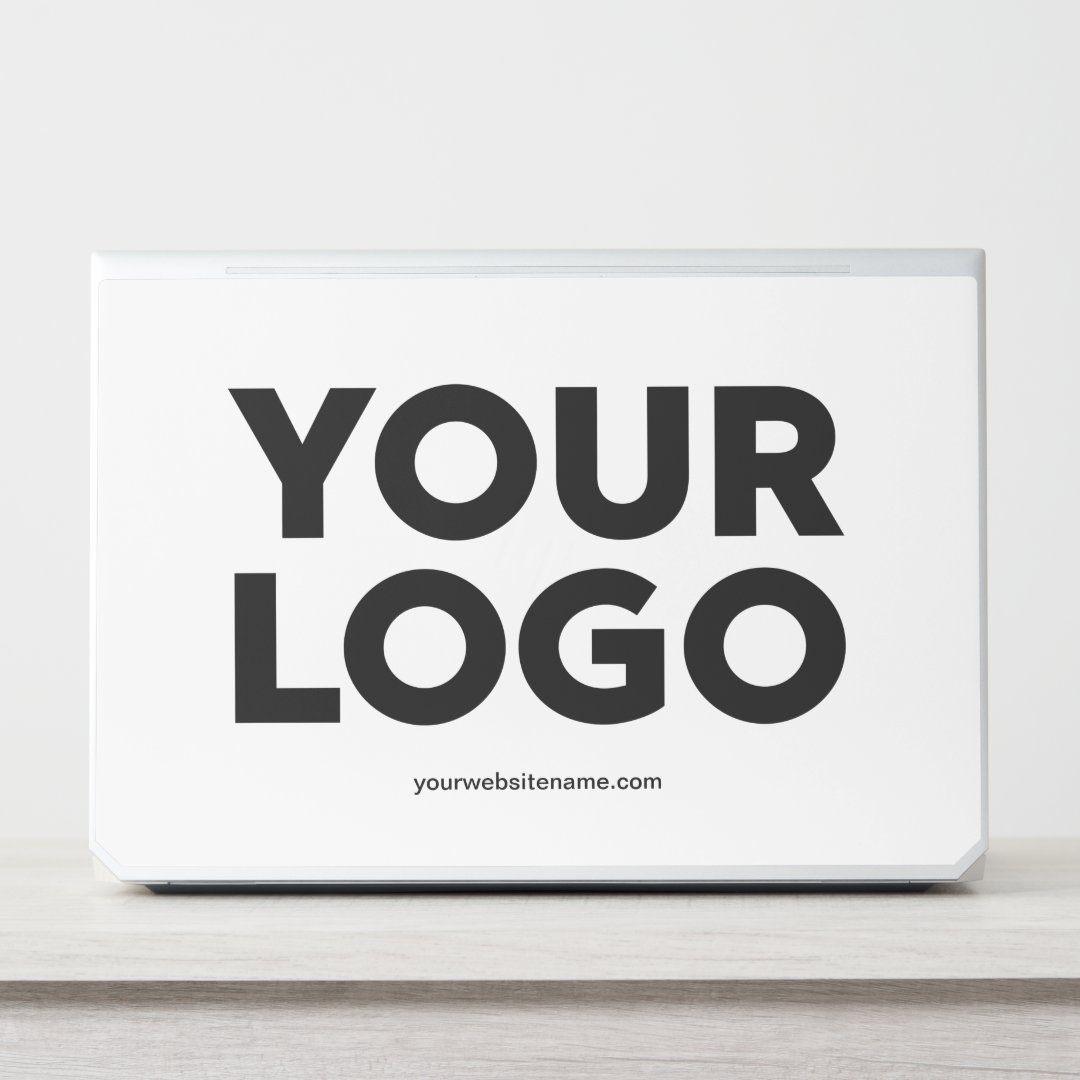 Custom Company Logo and Business Website or Text HP Laptop Skin | Zazzle