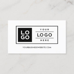 Custom Company Logo and QR Code Business Card | Zazzle