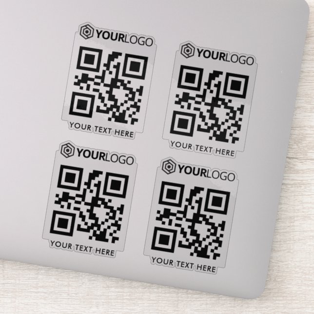 Custom Company Logo and QR Code Cut Vinyl Sticker (Detail)