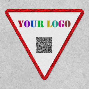 Custom Company Logo and QR Code Patch Template