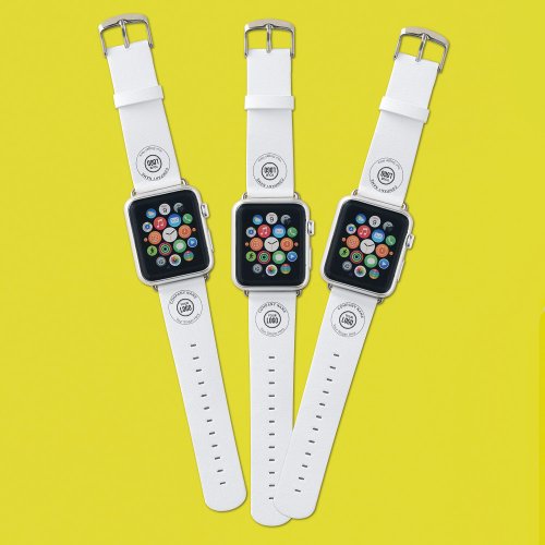 Custom Company Logo And Slogan With Promotional Apple Watch Band