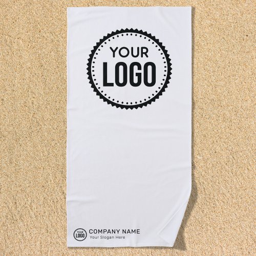 Custom Company Logo And Slogan With Promotional Beach Towel