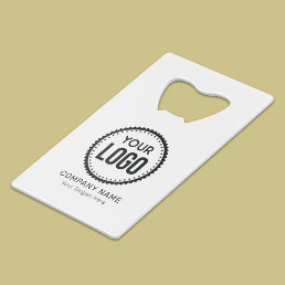Custom Company Logo And Slogan With Promotional Credit Card Bottle Opener